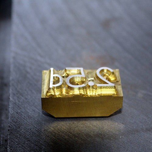Custom Logo Branding Iron + 5x100cm hot foil for embossing/stamping - made shops of brass. Stamp thickness: 16mm