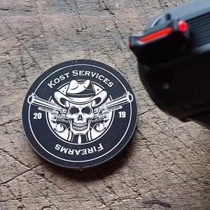 Set laser engraved anodised aluminium  labels for marking wooden products