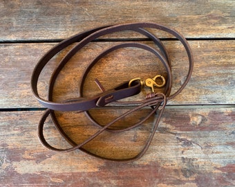 Leather Leash - Water Loop- Extra Long