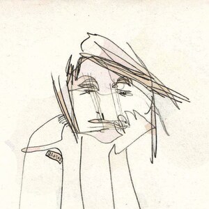 Print of an original drawing - Zita wondering