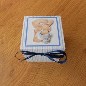 Christening Day Baby Boy Exploding Box Card - Etsy