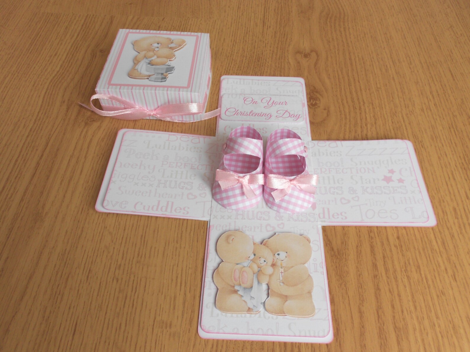 Christening Day - Baby Girl - Exploding Box Card - Etsy