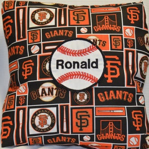 San Francisco Giants Baseball Personalized Pillow