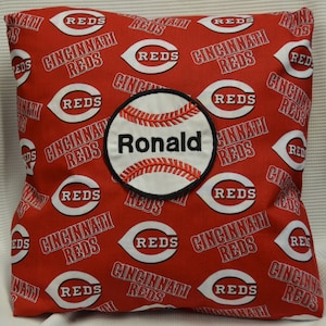 Cincinnati Reds Baseball Personalized Pillow