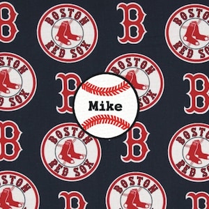 Boston Red Sox Baseball Personalized Pillow