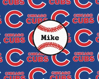 Oreiller personnalisé de baseball des Cubs de Chicago