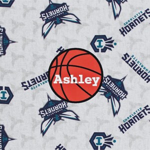 Charlotte Hornets Basketball Personalized Pillow