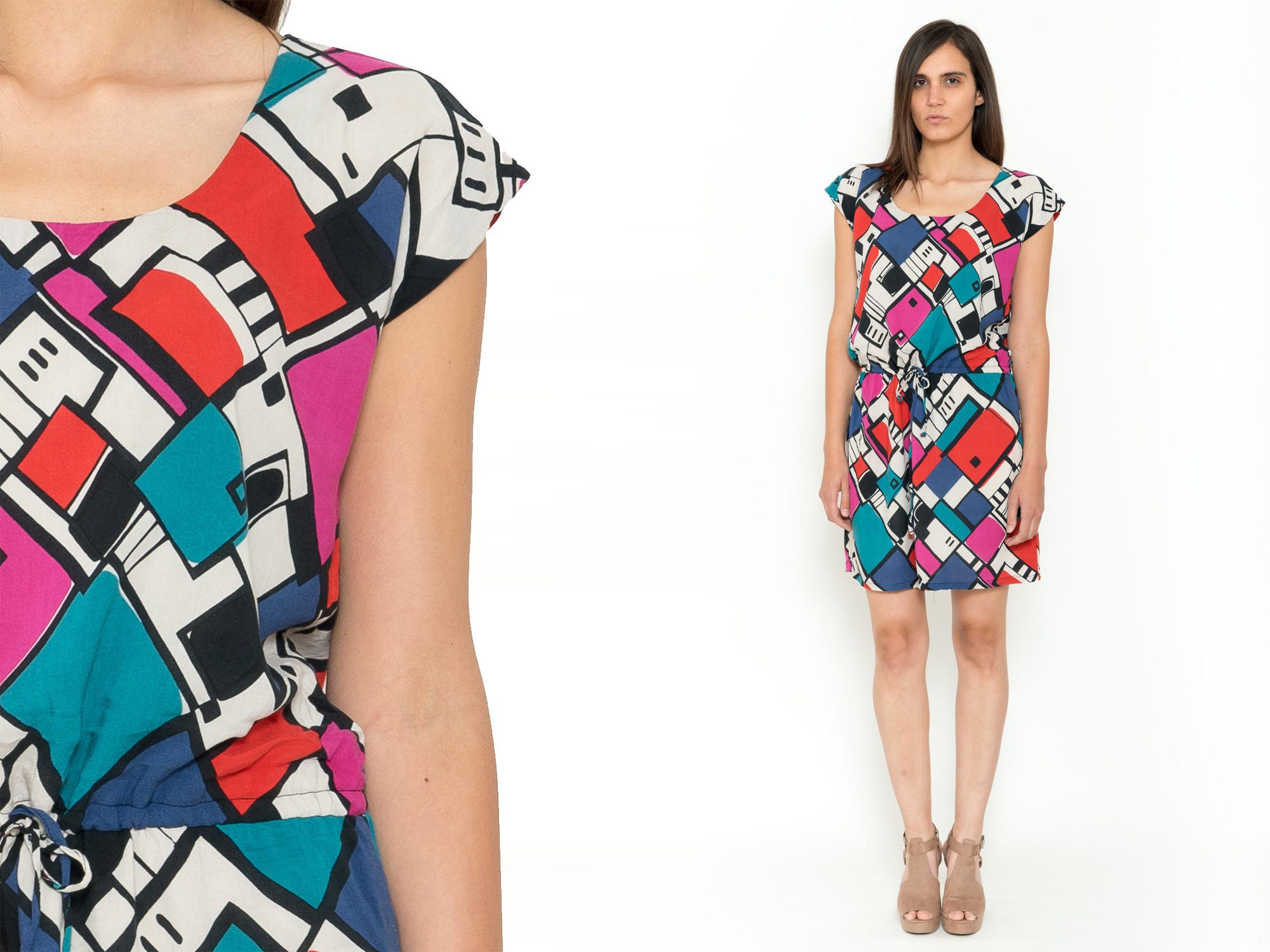 Vestido de los 80 y 90 - Etsy España Vestido de los 80 y 90 - Etsy España
