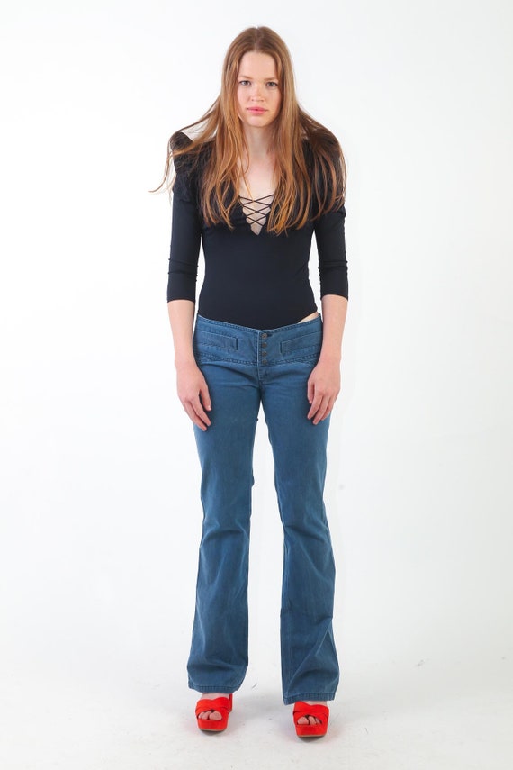 2000s DIESEL Jeans Low Rise Bell Bottom Jeans Vin… - image 2