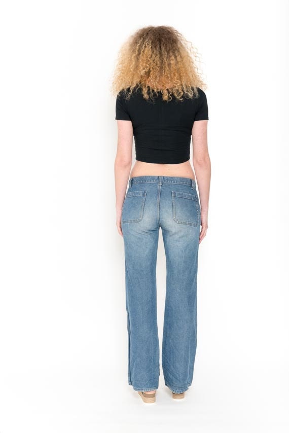 1990s Benetton Bell Bottoms Jeans - Vintage 90s B… - image 5