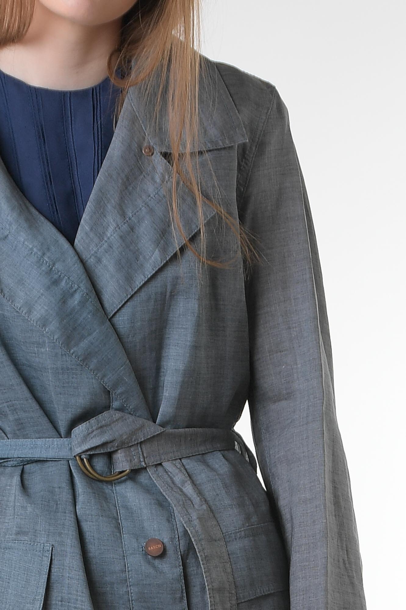 90年代トレンチコート ヴィンテージ 80年代 ブルートレンチコート