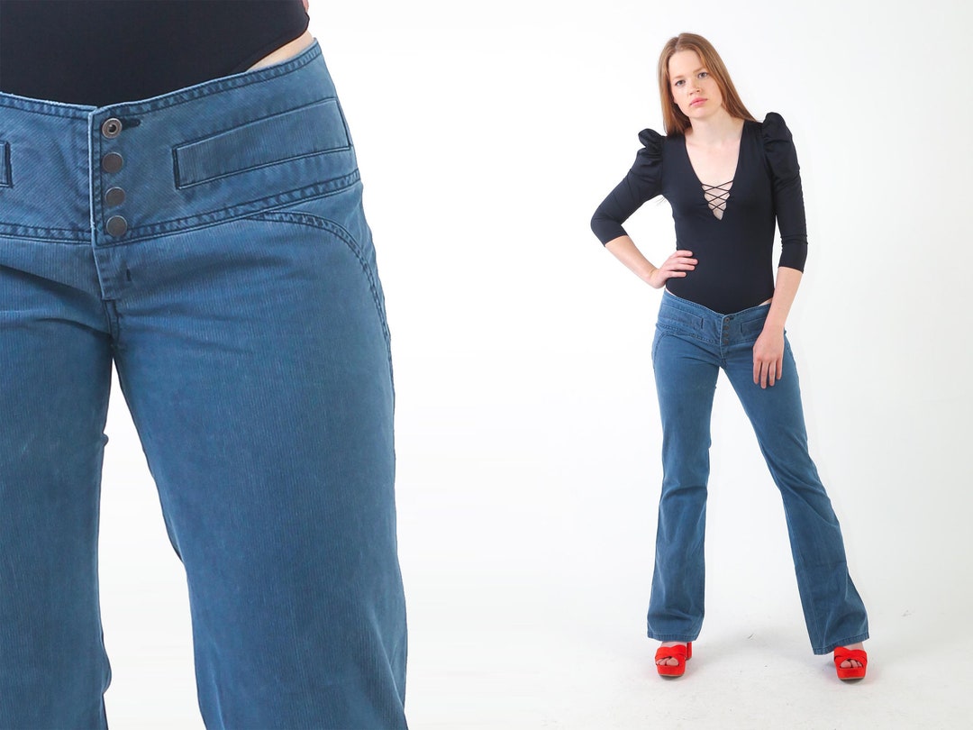 2000s DIESEL Jeans Low Rise Bell Bottom Jeans Vintage 90s Etsy