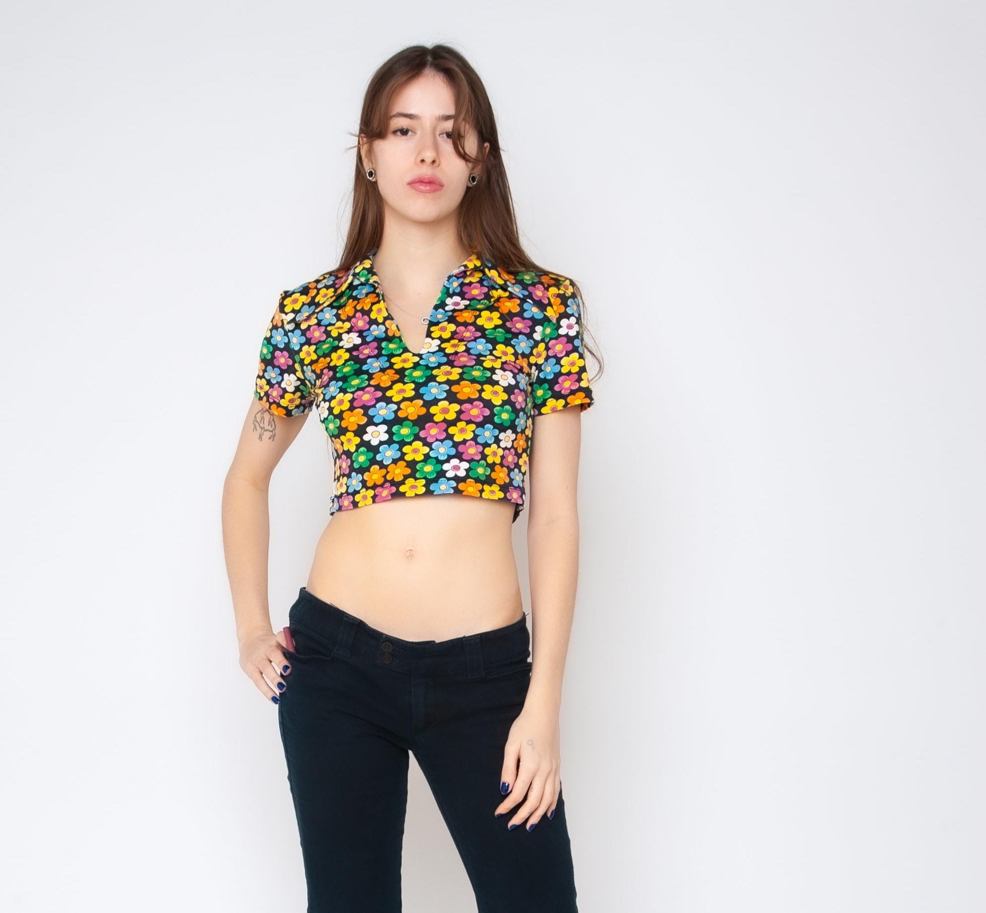 2000s Flower Top - Etsy