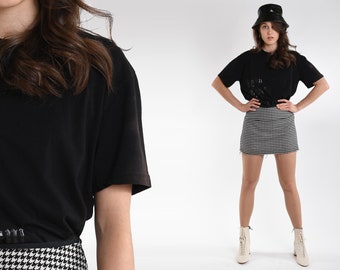 Camiseta ARMANI de los años 90: suéter gráfico negro de Armani Jeans vintage de los años 90, ropa deportiva de los años 90, ropa urbana retro de lujo para hombre, talla mediana L