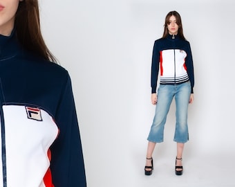 Vintage 1980s Fila BJ Bjorn Borg Track Jacket - 80s Fila Zip