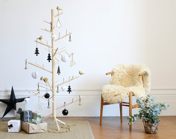 Branch Contemporary Wooden Christmas Tree Etsy Israel
