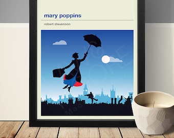 Mary Poppins Movie Poster - Movie Poster, Movie Print, Film Poster, Film Poster