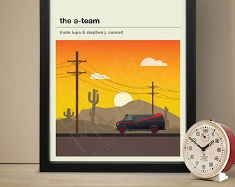 The A-Team Television Poster, TV Print, Print, Poster