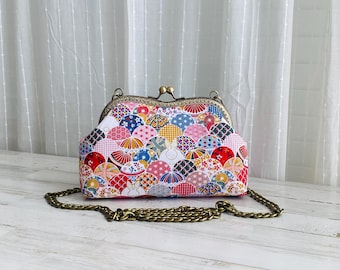 Floral Rabbit Crossbody Bag with Aluminum Chain Strap