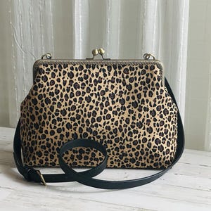 Leopard Kisslock Bag - Etsy