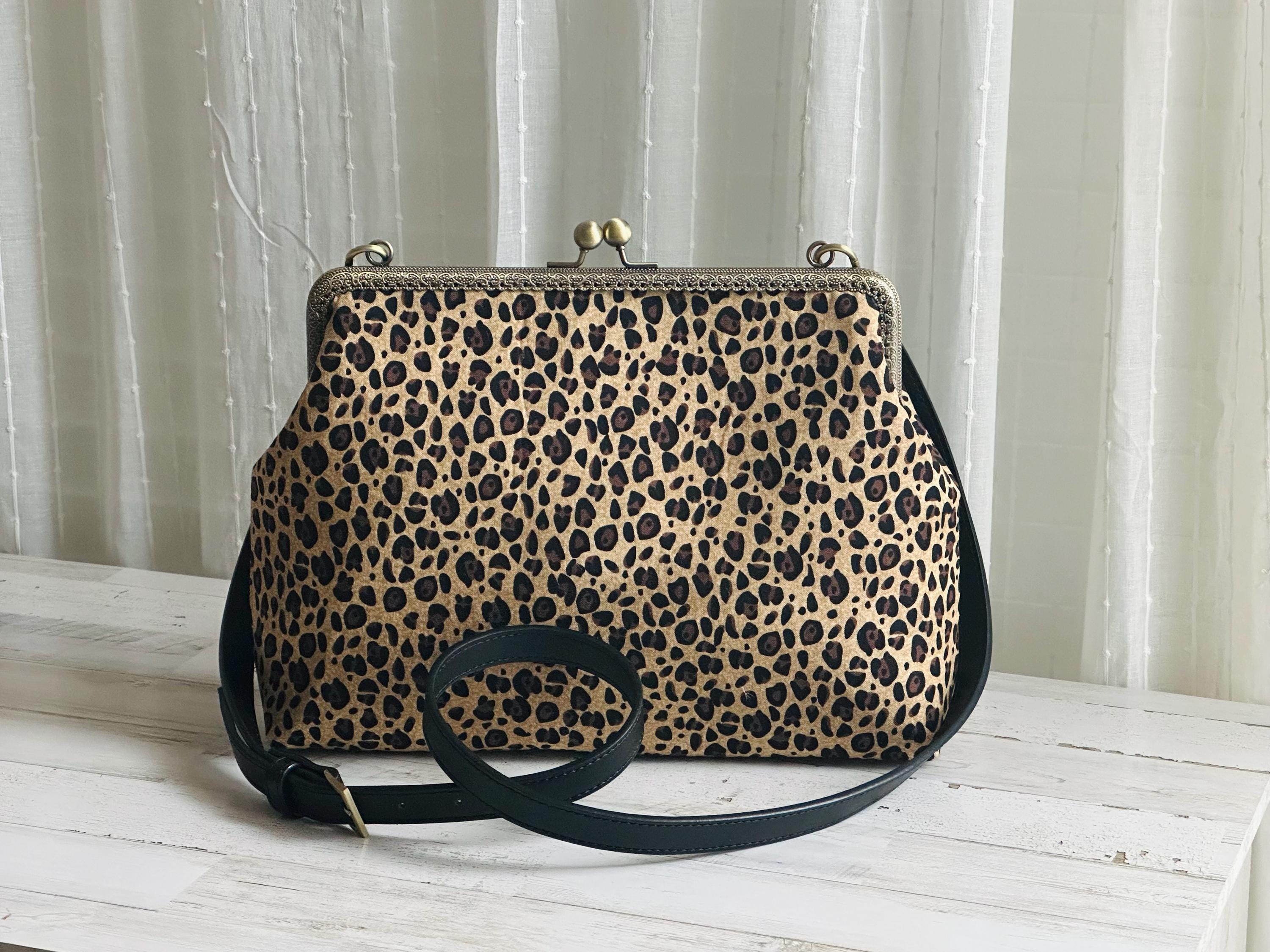 Leopard Kisslock Bag - Etsy