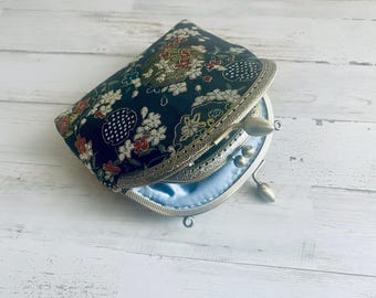 Handcrafted Sakura Coin Purse: Japanese Floral Kiss Lock Frame - Etsy