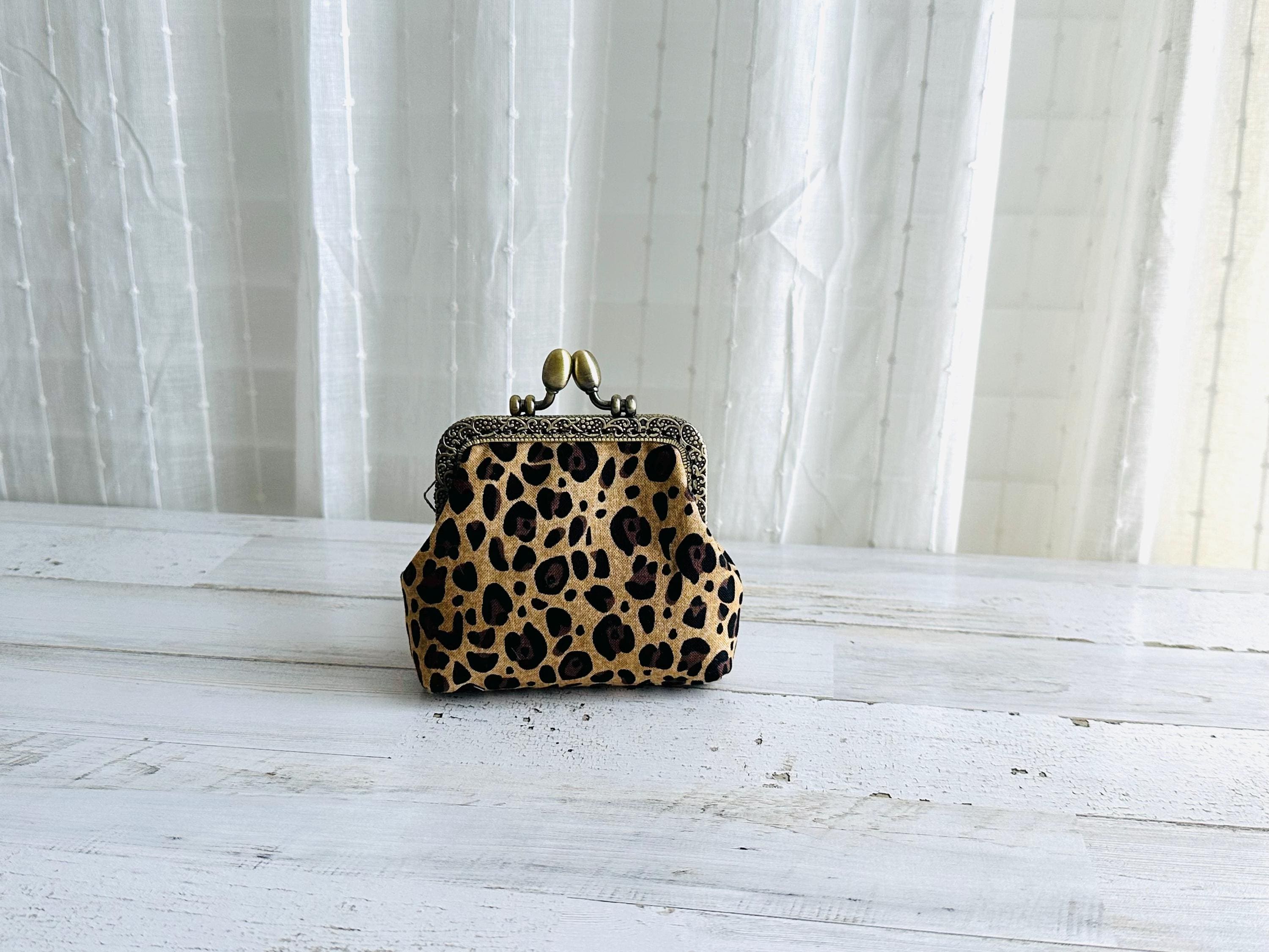 Leopard Kiss Lock Bag - Etsy