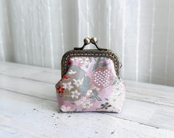 Handcrafted Sakura Coin Purse: Japanese Floral Kiss Lock Frame - Etsy