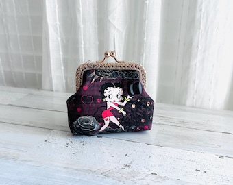 Betty Boop Jazz Age Coin Purse Wallet with Kiss Clasp
