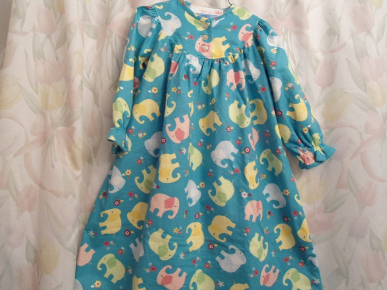 Size 4 Girls Elephant Gown on green