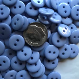 40 Light Purple / Teal Blue Buttons 7/16&quot; / 11mm for Sewing or Crafts (B21)