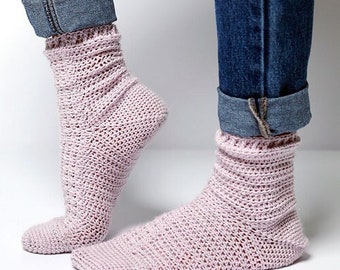 Shooting Stars Socks, Fingering Weight, Mid-calf, Crochet Pattern, Advanced Beginner Crochet Pattern PDF