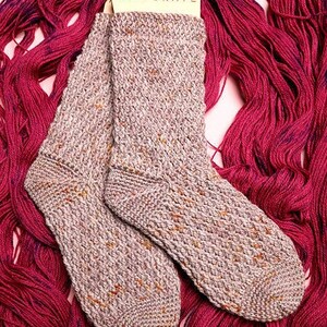 Fireside Socks, Fingering Weight, Mid-calf, Crochet Pattern, Advanced Beginner Crochet Pattern PDF