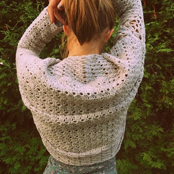 Crochet Shrug Bolero Pattern, Intermediate Level, Cozy Wrap Design for DIY Fashion Enthusiasts