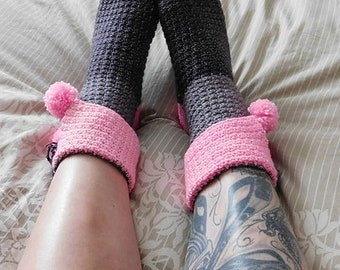 Confiture socks, Mid-calf, Crochet Pattern, Advanced Beginner Crochet Pattern PDF
