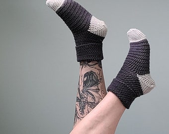 Hedgehog slipper-socks, Worsted Weight, Slippers, Slipper shoes, Crochet Pattern, Advanced Beginner Crochet Pattern PDF