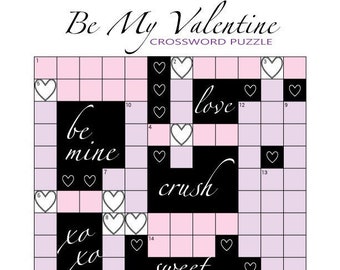 Valentine Crossword Puzzle - PDF Files/Printables