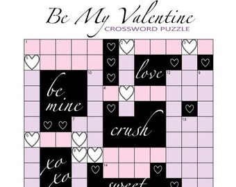 Valentine Crossword Puzzle - PDF Files/Printables