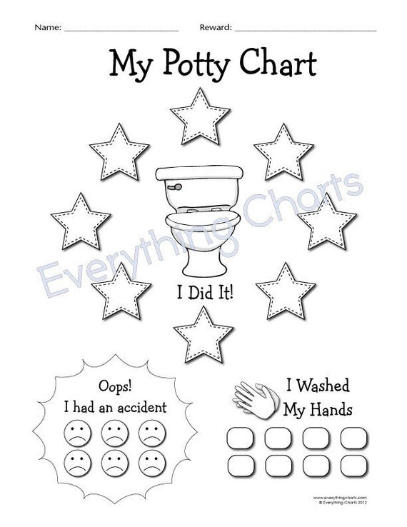 Potty Training Chart - PDF File/Printable