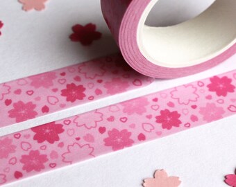 Sakura Cherry Blossom Washi Tape | Kawaii Scrapbooking Tape