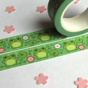 Froggo Washi Tape | Kawaii Washi Tape | Frog Stationary