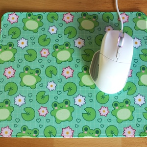 Froggo Mousepad | Cute Mousepad | Kawaii Mousepad | Frog Mousepad