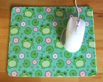 Froggo Mousepad | Cute Mousepad | Kawaii Mousepad | Frog Mousepad