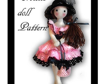 PATTERN Lacy crochet doll pattern