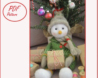 PATTERN Crochet snowmen pattern in PDF format