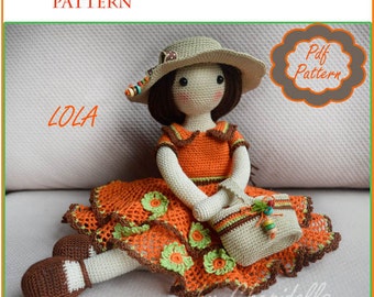 PATTERN  17 Ins tall crochet doll pattern