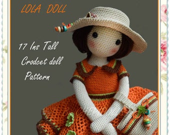 PATTERN  17 Ins tall crochet doll pattern