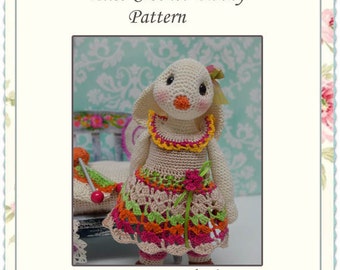 PATTERN, Crochet Elise Bunny pattern, Amigurumi bunny, crochet pattern