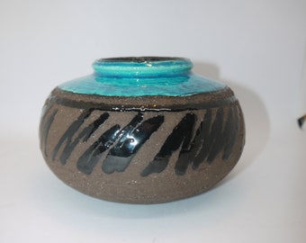 Rorstrand Mid-Century Modern Studio Ceramics Vase by Inger Persson Vintage Swedish Salt Glaze Pottery Scandinavian Home Decor