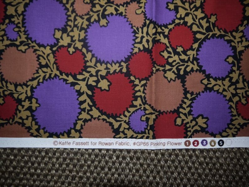 Kaffe Fassett Rare GP66 Pinking Flower Rowan Fabric Fabric OOP Craft Cotton Quilting